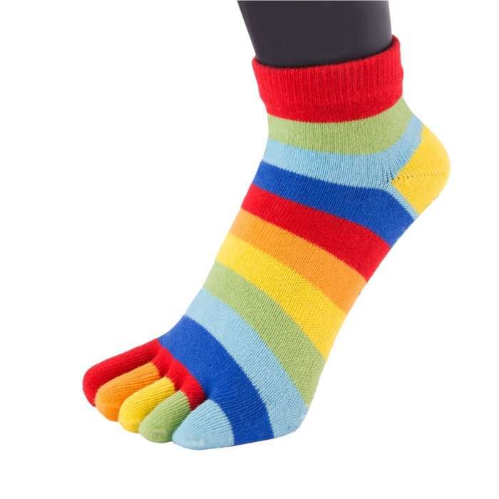 toetoe-essential-anklet-rainbow-1 nizke nogavice bosonoge nogavice nogavice na prste